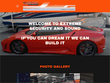 Tablet Screenshot of extremesecurityandsounds.com